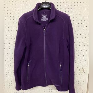 L.L. Bean Women's Deep Purple Fleece Jacket